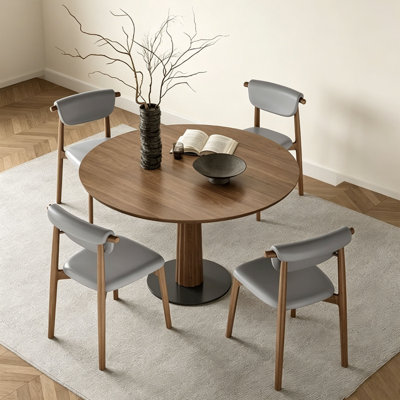 Modern Ash Wood Round Table
