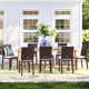 Brote 86.6'' Rectangular 8 - Person Outdoor Dining Set with Cushions