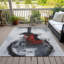 Tapis intérieur / extérieur gris lavable à la machine Xhevrie-112168387