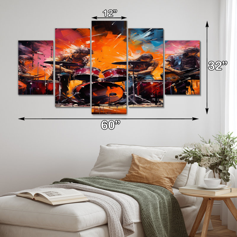 Freda - Reproduction d'art sur toile - 5 panneaux