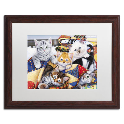 Cozy Kittens par Caiti - impression encadrée