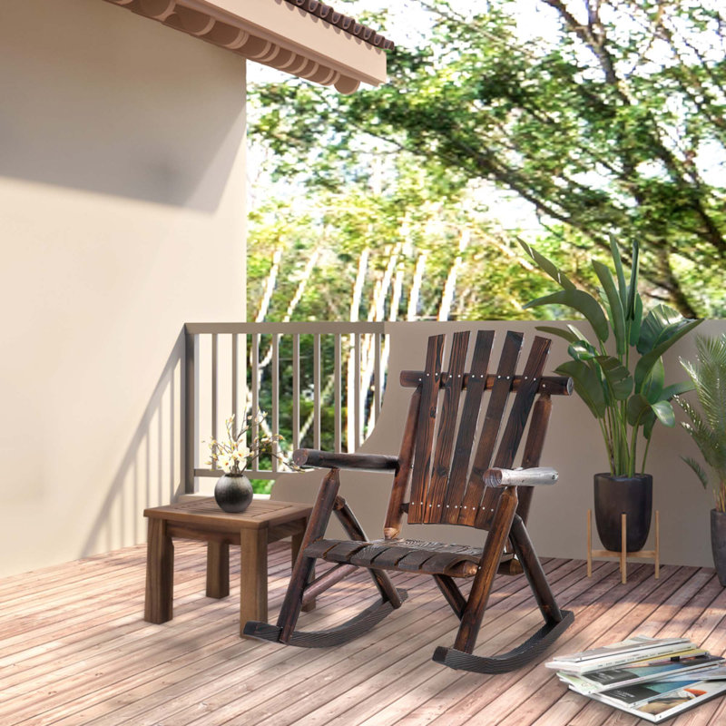 Outdoor Wooden Rocking Chair