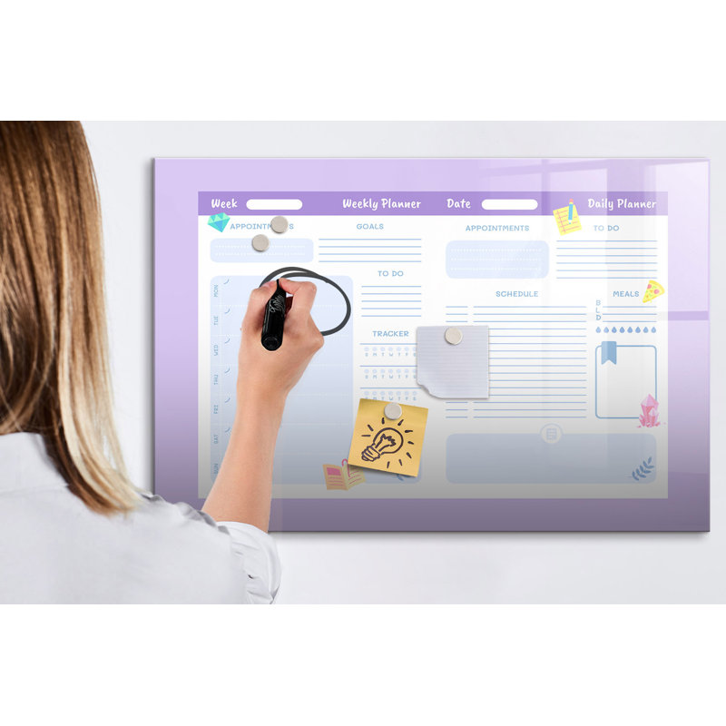 Annual Planner Magnetic Wall Mounted Dry Erase Board