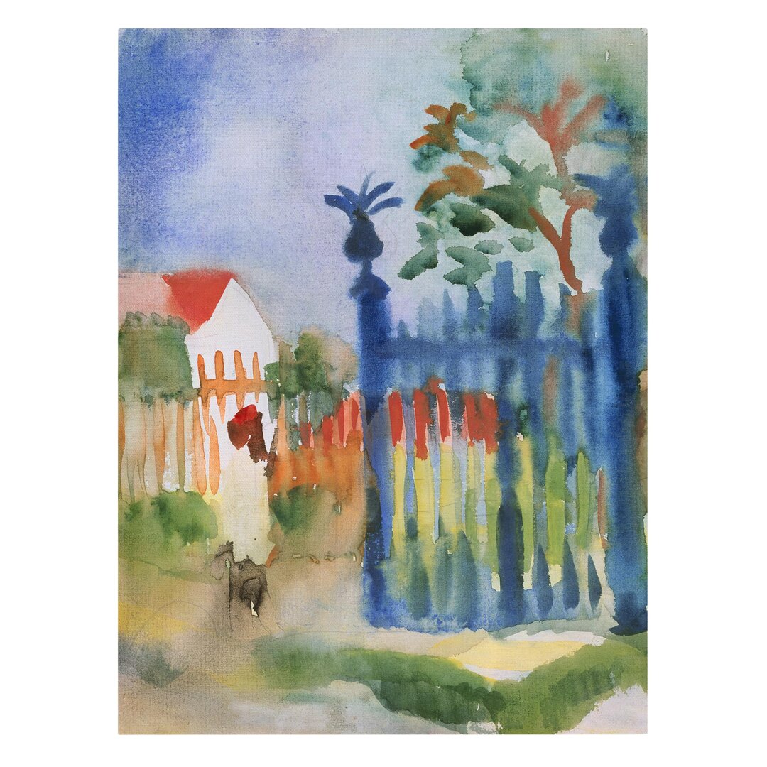 Leinwandbild Gartentor von August Macke