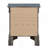 Sleek Metallic Black Nightstand With Drawers-1928749633