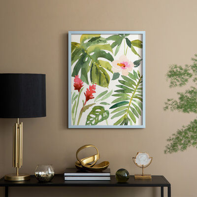 Tropical Farrago I, reproduction encadrée - bois massif