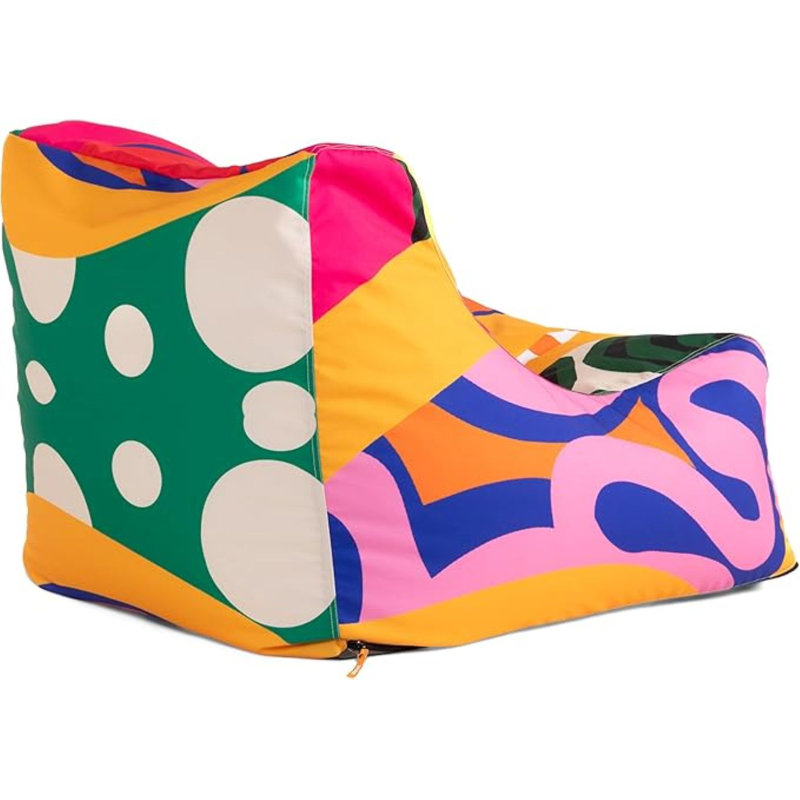 Ponce Outdoor Medium Bean Bag Chair, Zuri Sunbrella