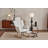 Teddy Fabric Upholstered Nursery Rocking Glider Chair-1504793722