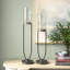 Iron Floor Hurricane with Candle Included