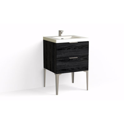 Avila 24" W Freestanding Single Bathroom Vanity with Dean Leg