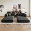 Canapé-lit modulaire en osier 78,8 "avec futon confortable pour la chambre à coucher, sans assemblage requis, canapé modulaire en velours-133451488
