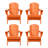 Laguna HDPE Folding Adirondack Chair-153412292