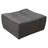 Marshall Scooped Seat Ottoman In Grey Fabric