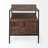 24" Brown Solid Wood Square End Table