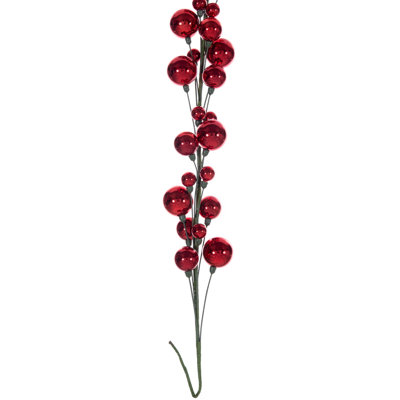 Vickerman 6' Red Ball Branch Garland