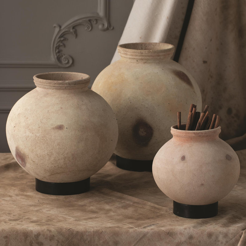 Desert Water Pot w/Iron Base-XLg