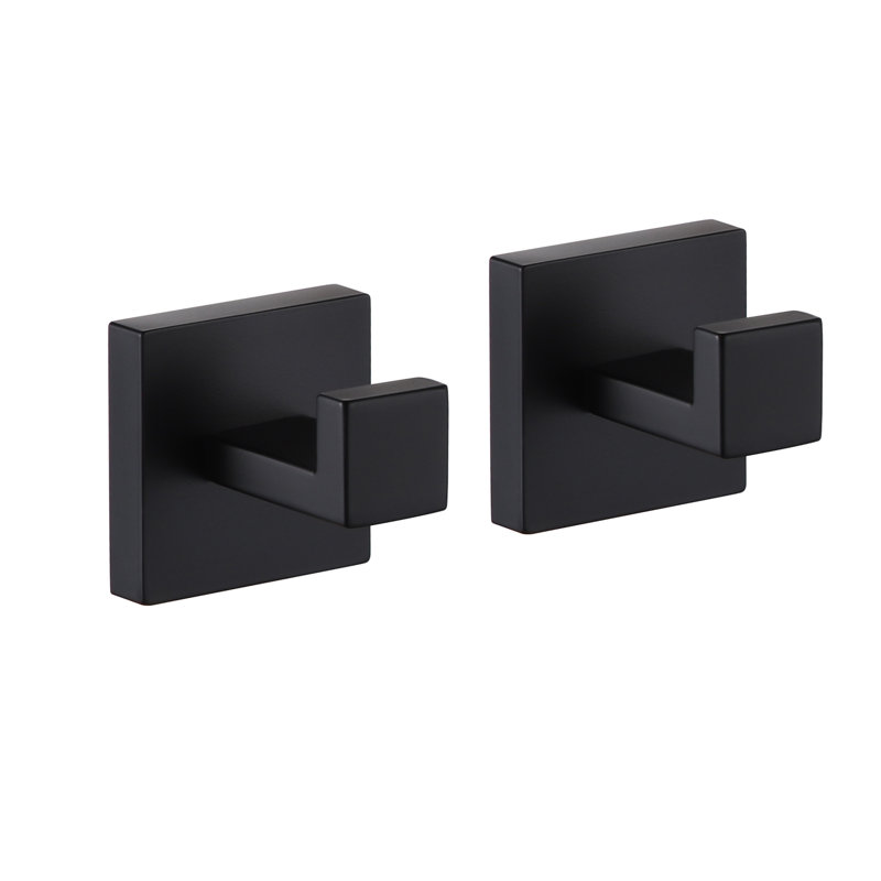 Robe Hook Wall Mounted, Matte Black
