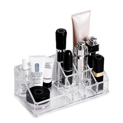Organisateur de cosmétiques rouge à lèvres et brosse