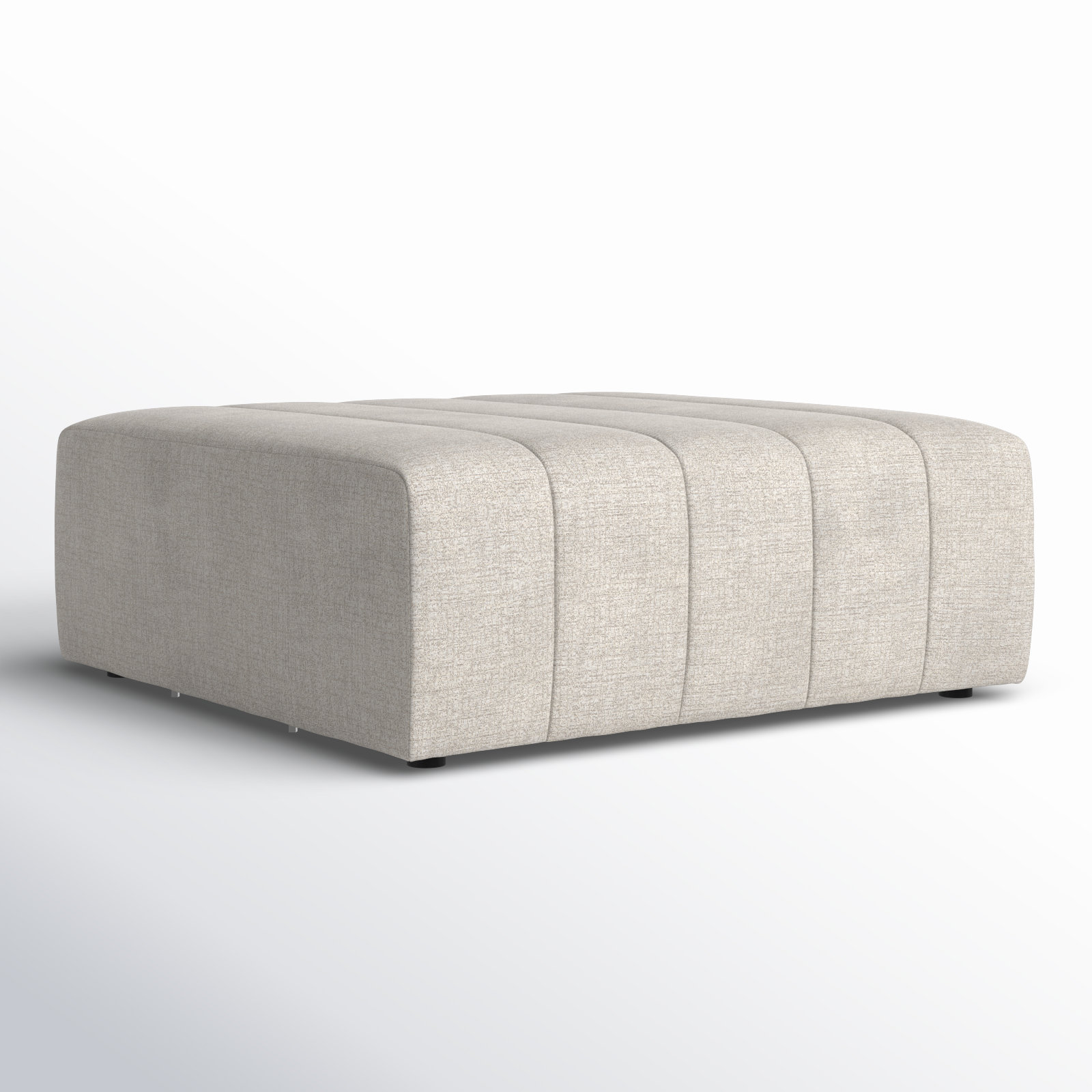 Bowry Upholstered Ottoman, Napa Sandstone