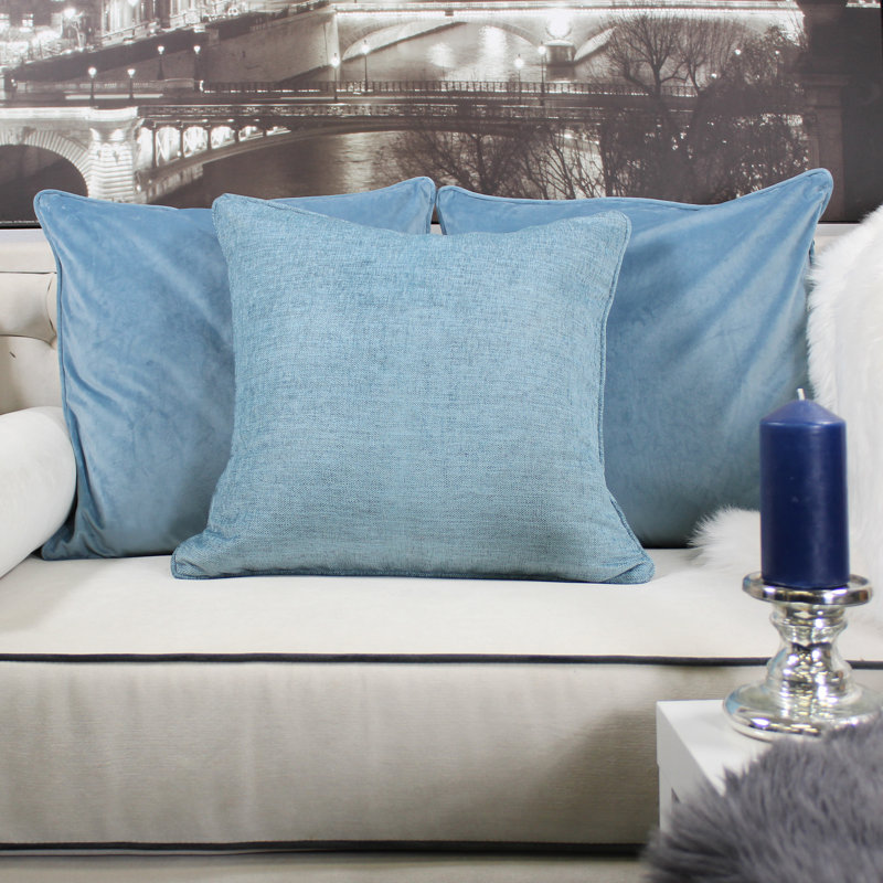  Homey Cozy Square Pillow Insert, Blue