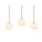 Snead 3-Light Globe Kitchen Island Pendant-459115007-484390480