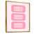 Toile avec cadre flottant or