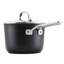 KitchenAid Hard-Anodized Induction Nonstick Saucepan with Lid, 3-Quart
