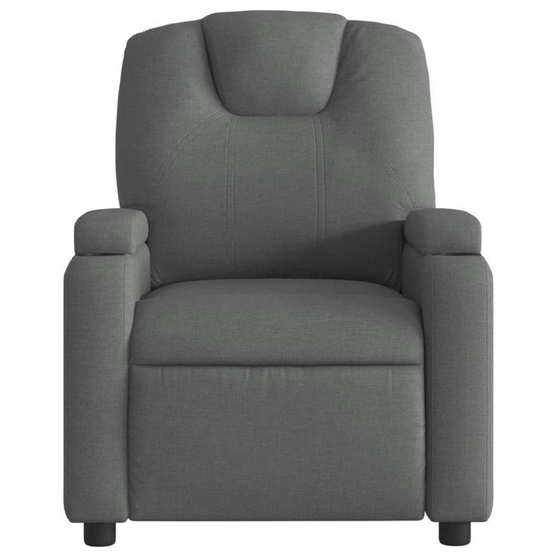 Upholstered Massage Chair, Dark Gray