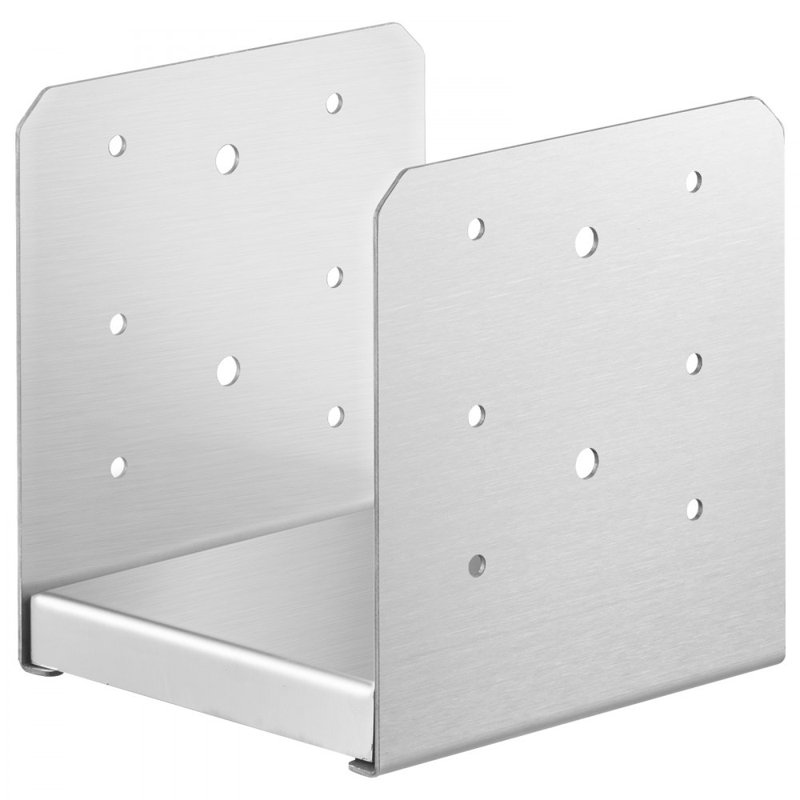 Post Base, 1Pcs Stainless Steel Adjustable Post Anchor Bracket, 6.3" H x 5.6" W x 5.9" D