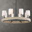 Lustre en rotin 8 lumières Olton