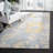 Freda Floral Handmade Tufted Wool Blue Area Rug-20970279