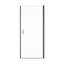 Porte de douche pivotante semi-cadrée 30 po x H 72 po avec verre trempé de 1 po d'épaisseur (6 mm)-130781725