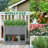 Raised Bed Garden Cabinet With Extra Storage Compartments, Wooden Planter Box, Large Planter Stand Box-1105188663