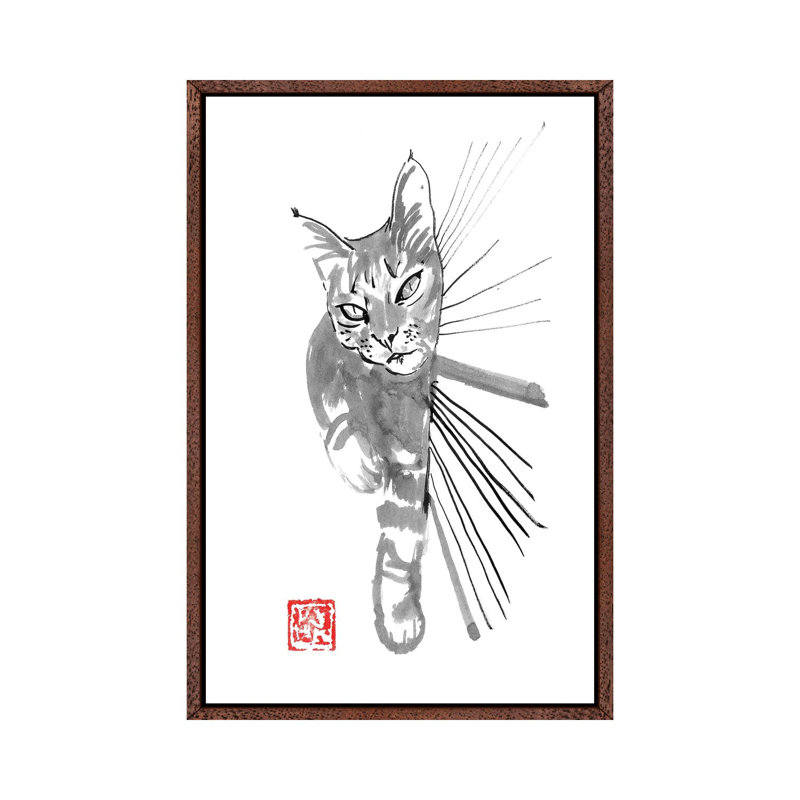 Clyde II 1 Piece Painting on Canvas, 66.04 cm H x 45.72 cm W, Classic Brown Wood Framed