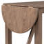 Ensemble de table de salle à manger à hauteur de comptoir en bois 3 pièces avec 2 chaises rembourrées pour petite place-926909460-926909466