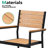 12 - Person 118.1'' W x 40.6'' D Aluminum Outdoor Patio Dining Set with Stackable Chairs-76407697