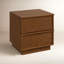 Table de chevet 21 "en noyer naturel Collins