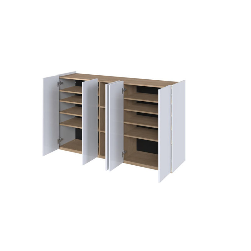 Bassel Display Cabinet, White