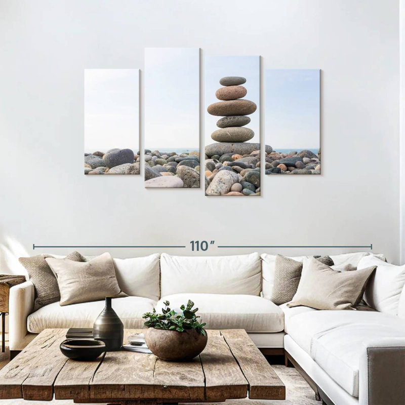 Kerrick Seaside Stone Stack, 48" H x 75" W