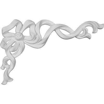 Versailles 13'' H x 8.25'' W x 0.875'' D Urethane Onlay Scroll