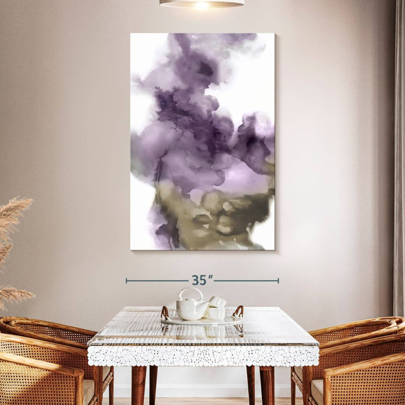 Avery Derive In Amethyst I, 51" H x 34" W