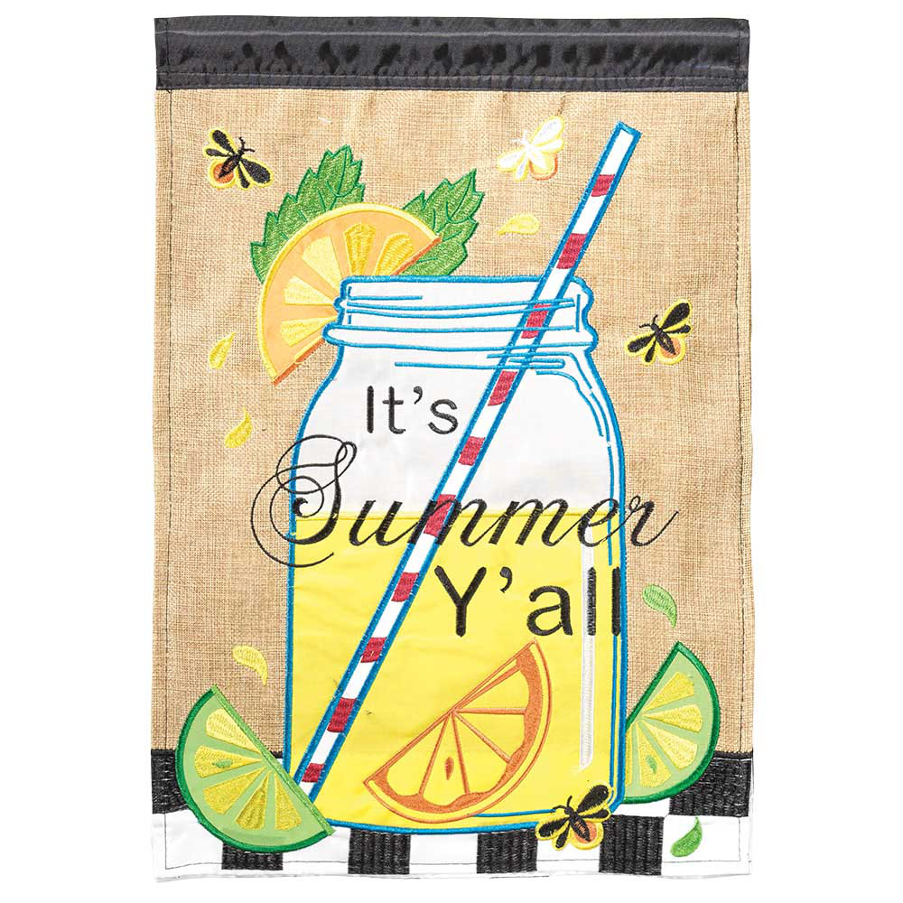 Formaran Its Summer Yall Mason Jar Lemonade 2-Sided House Flag August Grove®