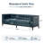 91'' Chenille Velvet Living Room Sofa-221011649