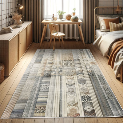 Machine Printed 152cm X 76cm Area Rug
