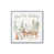 Cadre simple en chrome poli, bois massif