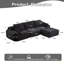 Modern Memory Foam Compressed Sofa,Large Sectional Couches For Living Room,Pet-Friendly Cloud Modular Sectional Sofa,Corduroy Fabric,Extra Deep Loveseat,No Assembly Required-1487854420