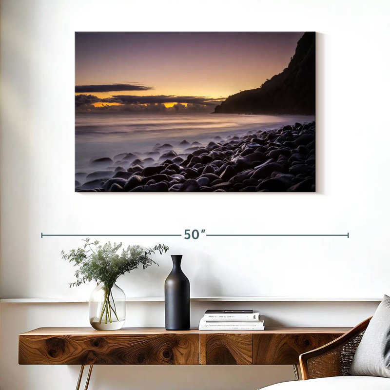 Gillard Waipi'O Island Shores, H 26 po x l 39 po