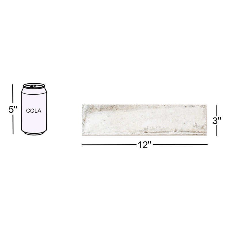Alcazar 3" x 12" Porcelain Wall and Floor Tile, Olimpia