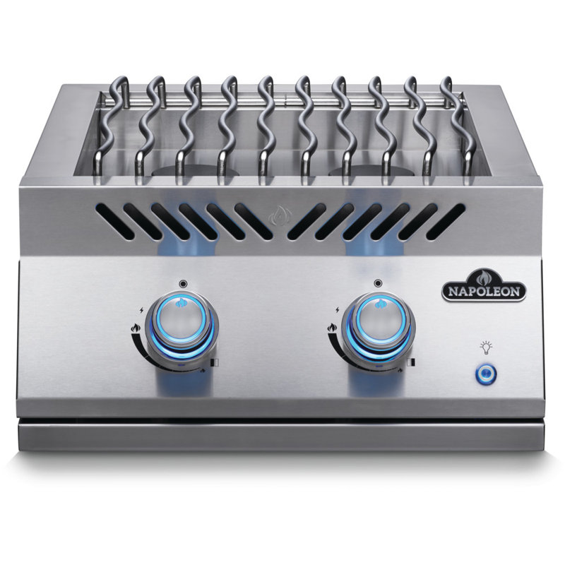 Brûleur supérieur double intégré de 18 po Series 700, en acier inoxydable, Gaz naturel