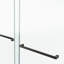 66 po x 66 po, porte de douche coulissante double sans cadre, porte de douche double, verre trempé de 3/8 po (10 mm), acier inoxydable-129435201